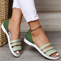 Sandals Women Summer Shoes Flat Slides Women High Quality Sandals Ladies Designers Trend Versatile Outdoor Flat Beach Sandals Good Vibrations