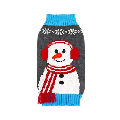 Dog Christmas Clothes Winter Dog Sweater Warm Clothing 2025 Pupppy Sweatshirt Dog Coat for Large Dogs Striped Print Pet Pullover Good Vibrations