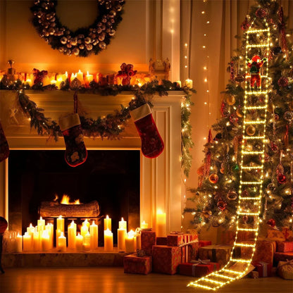 3M Santa Claus Climbing Ladder Outdoor Christmas Decoration Home Garden Cristmas Tree Ornement New Year Gift Xmas Tree Decor Good Vibrations