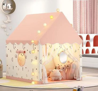 Children Play Tent Princess Castle House Child Room Cartoon Indoor Outdoor Playhouse Folding Decor Tent Toy Christmas Gift Girls Good Vibrations