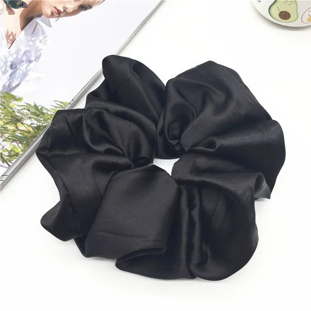 Personalized Bridesmaid Scrunchie Silk Hair Scrunchie Bachelorette Party Gift Bridesmaid Proposal Custom Wedding Gift To Bride Good Vibrations