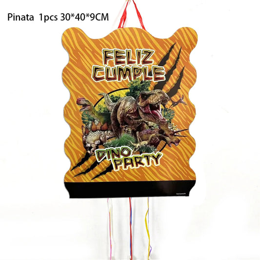 1pcs/lot Dinosaur Dino Pinatas Children's Birthday Party Deco Tyrannosaurus Rex Piñata Decoration Boys Kids Favors DIY Pinata Good Vibrations