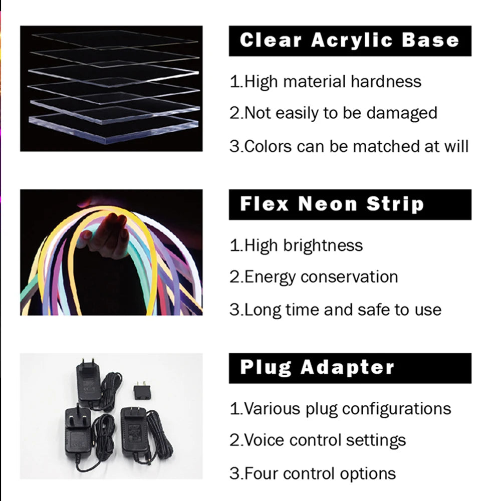 Happily Ever After Neon Sign Wedding Party Lights Event Background Decorative Lights Dimmable Good Vibrations