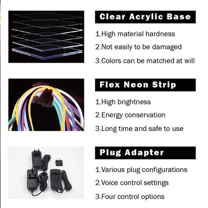 Happily Ever After Neon Sign Wedding Party Lights Event Background Decorative Lights Dimmable Good Vibrations
