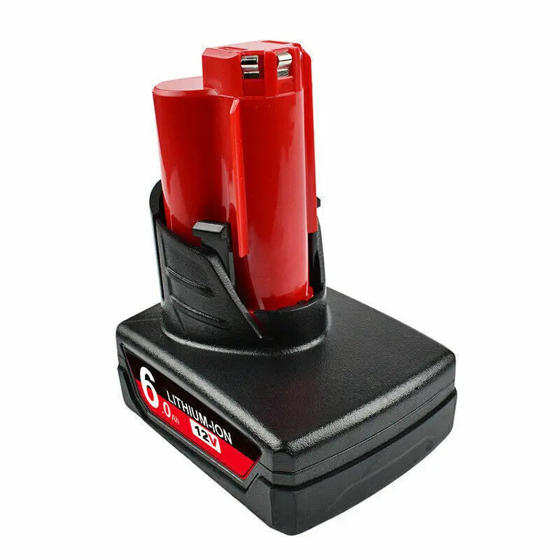 For Milwaukee 12V Tool Battery For Milwaukee M12 6000mAh Lithium Battery Impact Wrench Drill Power Tools Battery Good Vibrations