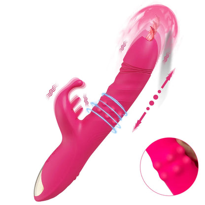 Thrusting Rabbit Vibrator for Women Clitoris G-Spot Stimulator Come and Go Vagina Vibrator Female Masturbator Sex Toy for Women GOOD Vibrations