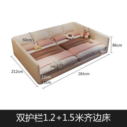 King Size Europian Bed Modern Minimalist Luxury Kids Children Bed Sleeping 180x200 Cama De Lujo Para Dormitorio Home Furniture Good Vibrations