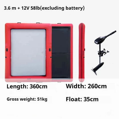 Inflatable Floating Lounge Boat Pvc Inflatable Boat Paddle Surfing Portable Fishing Boat For Outdoor activities Good Vibrations