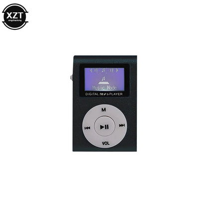 Portable MP3 Music Player Mini Metal Clip MP3 Student Walkman Support  Micro SD TF Card LCD Screen Fashion Sport Music Playe Good Vibrations