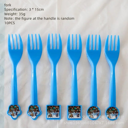 Game Roblox Cartoon Party Theme Birthday Supplies Balloon Banner Cake Topper Tableware Set Decorative Anime Peripheral Gifts Good Vibrations