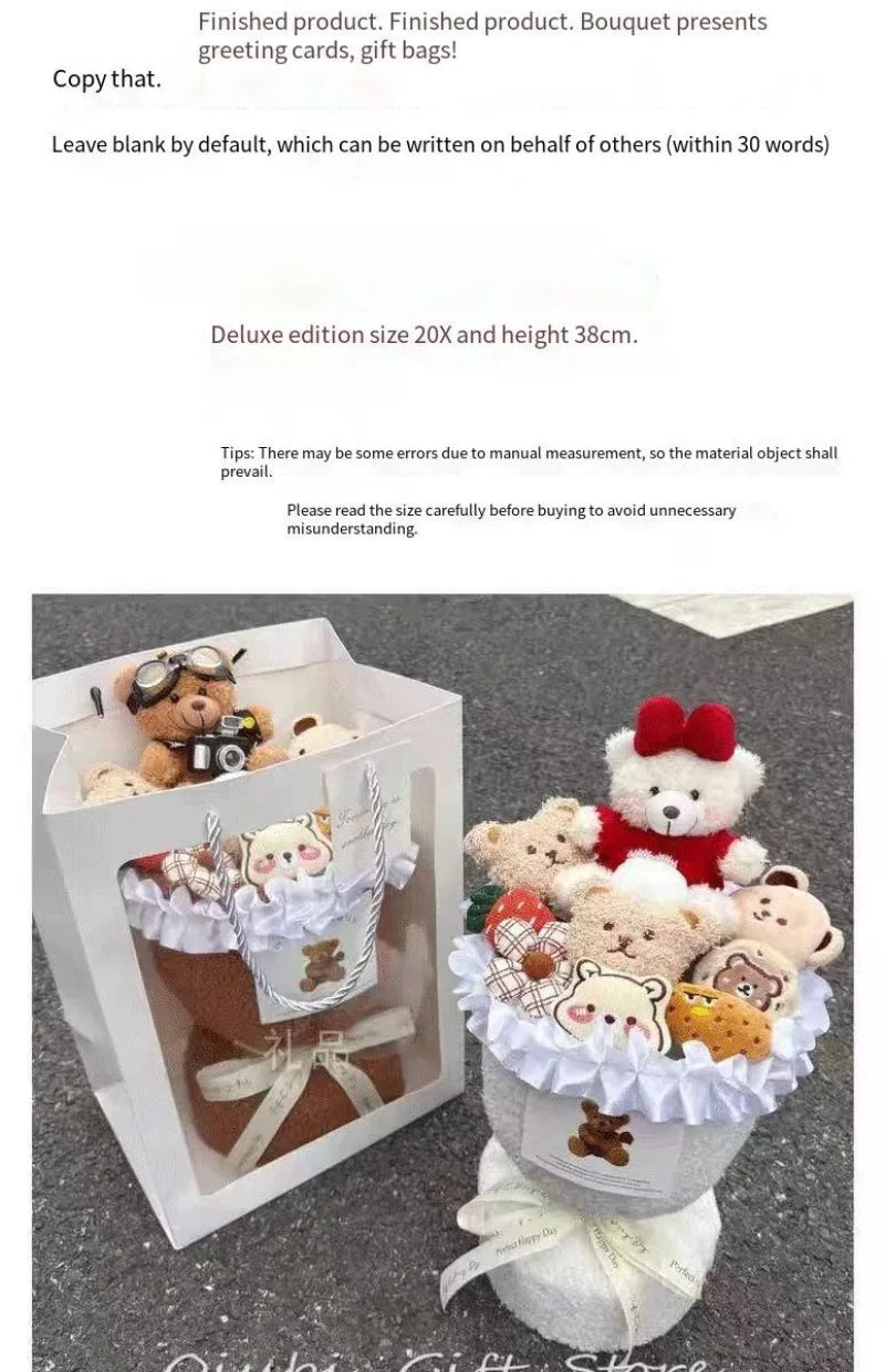 Birthday Gifts for Girlfriend - Cute Doll Bouquet Flowers, Lovely Surprise Present Idea for Her Special Day Good Vibrations