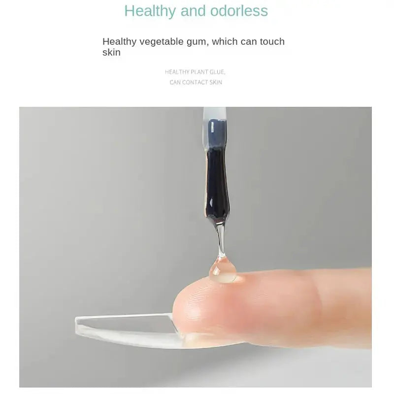 Strong Nail Glue for Acrylic Nail Tips-Fake, Brush On, Quick Dry, Easy Application Durable & Long-Lasting Fast Glue False Nails Good Vibrations