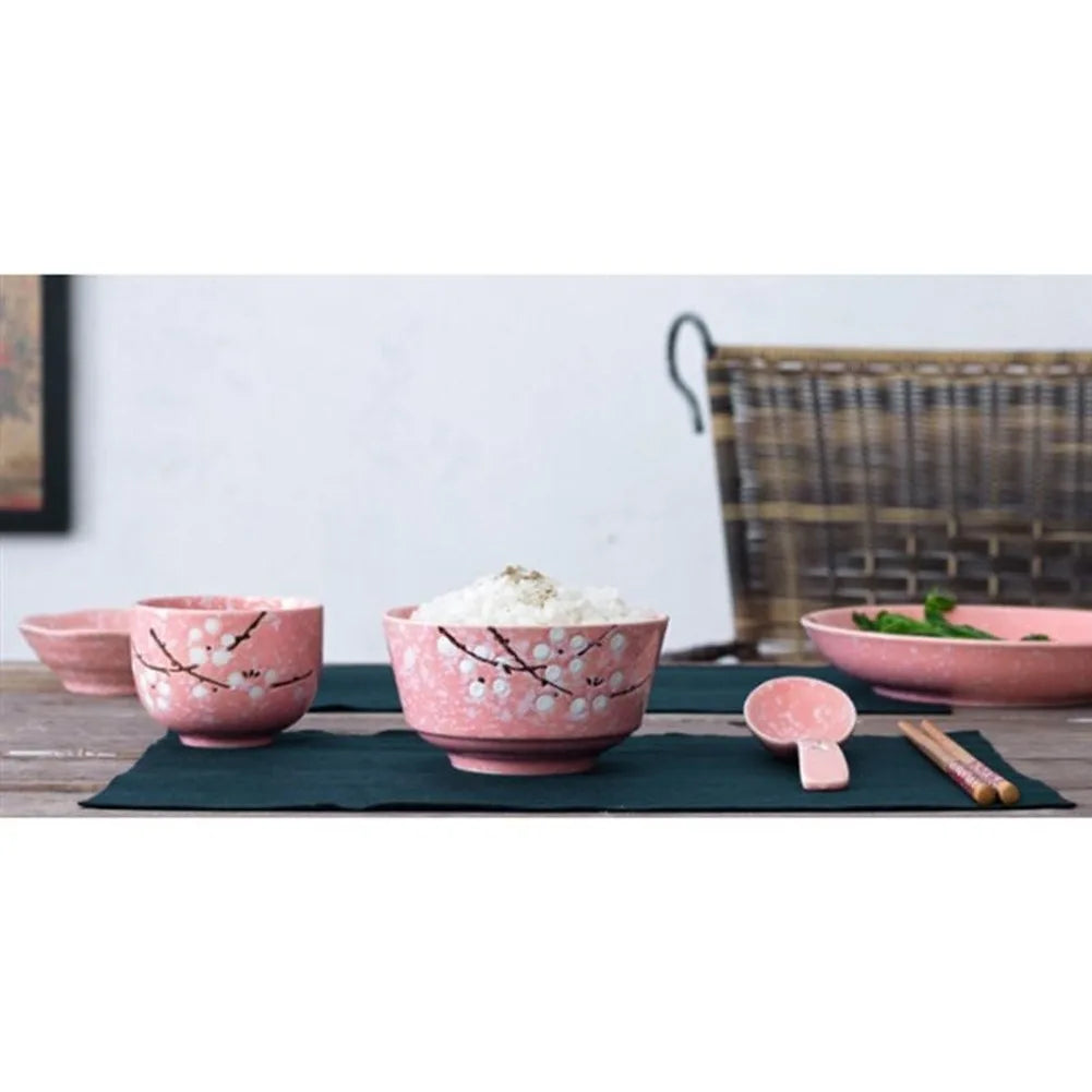 Japanese Style Ceramic Tableware Set Household Cutlery Creative Ceramic Dinnerware dining table dish set dinner set eco friendly Good Vibrations