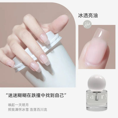 Nail Polish No Bake Quick Dry Lasting Non-peeling Nail Polish No Smell Summer White Light Bulb Nutrition Foot Nails Art Tools Good Vibrations