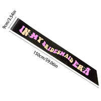 In my bride era sash Bride to be Future Mrs Bachelorette hen Party bridal shower wedding decoration Bridesmaid proposal gift Good Vibrations