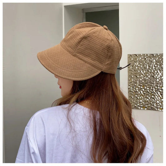 Women's Solid Color Bucket Hat, Sunscreen Outdoor Sports Casual Bucket Hat, Ideal Choice For Gifts Good Vibrations