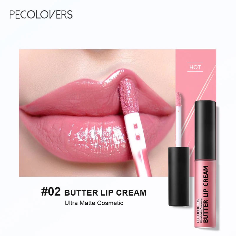 1PC Butter Gloss Non-Sticky Lip Gloss Long Lasting Nude Lip Makeup Hydrating Lip Gloss with Essential Oil Liquid Lipstick Good Vibrations