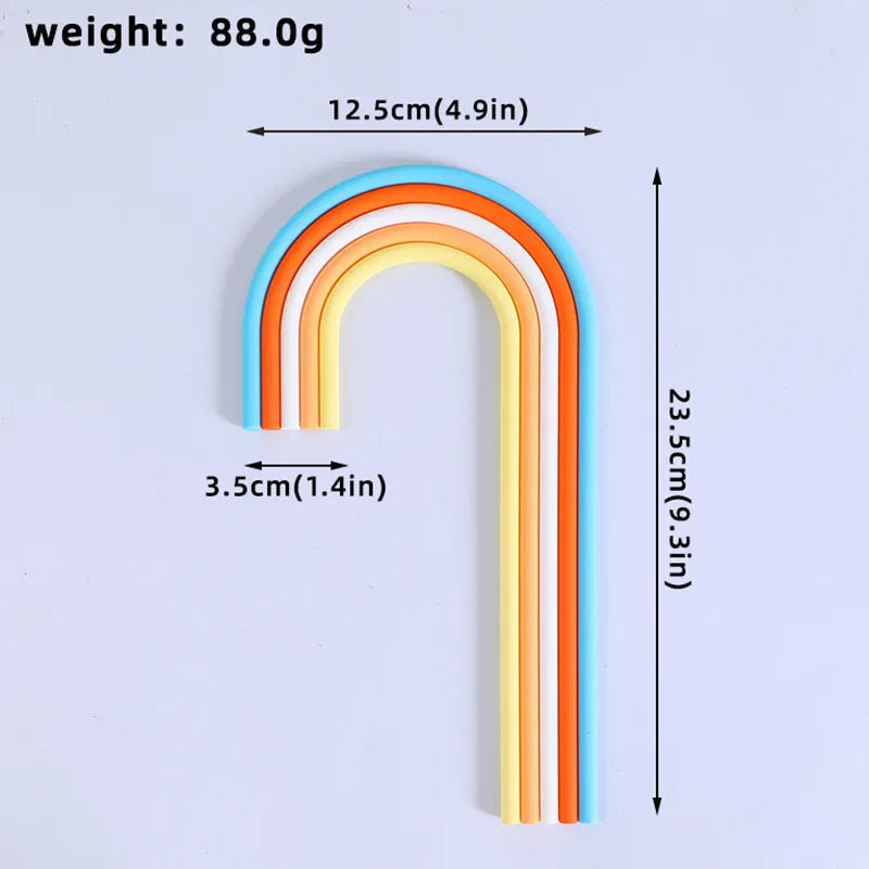 Rainbow Cake Toppers Cake Decorations for Wedding Baby Shower Girls Boys Rainbow Theme Birthday Party Supplies Good Vibrations