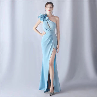 Women's Elegant Dresses for Prom Party Dress Evening Formal Gala Woman Luxury Special Events Occasion Chic Simple Satin 2024 Good Vibrations