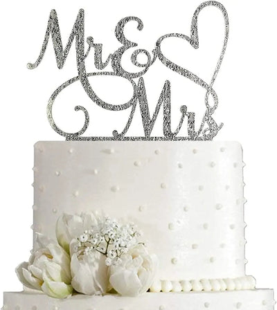 Mr and Mrs Cake Topper, Bride and Groom Sign Wedding/Engagement Cake Toppers Decoration