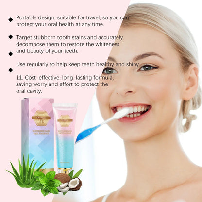 Niacinamide Whitening Toothpaste Reduce Plaque Fresh Bad Breath Stains Removing Hygiene Clean Dazzling Brighten Oral Teeth Care Good Vibrations