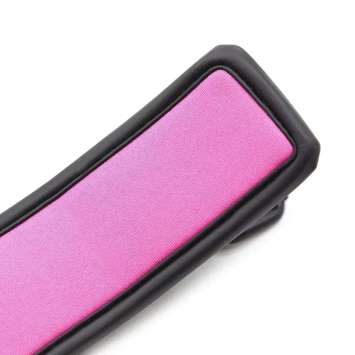 SM erotic leather handcuff with pink padding, alternative bondage accessory for BDSM play.