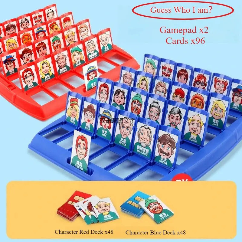 1 Set Guess Who I Am Gift Parent-Child Interactive Double Puzzle Gift Party Favors Good Vibrations