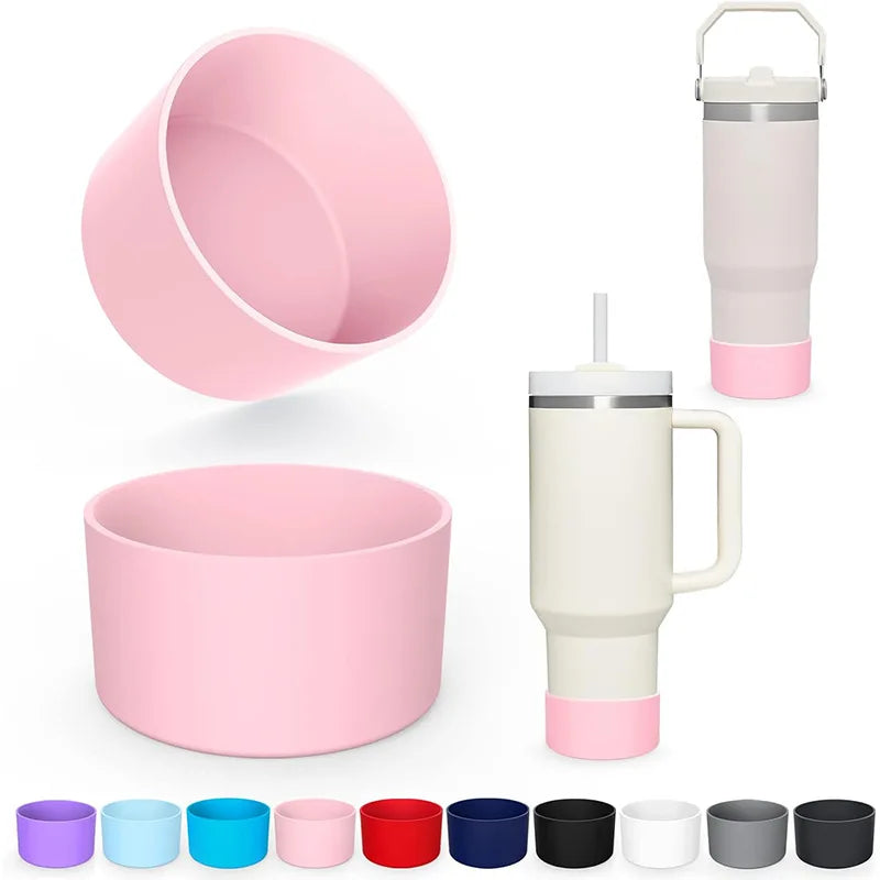 Silicone Insulated Cup Protective Sleeve For 40oz 30oz 20oz Water Bottle Silicone Boot Bottom Sleeve Cover Non-Slip Cup Sleeve Good Vibrations Adult Super Store