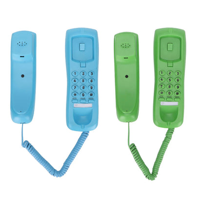 Landline Phone Wall Mountable Telephone Desktop Fixed Wired Phones with Mute Pause Function for Office Home Hotel Phone Good Vibrations
