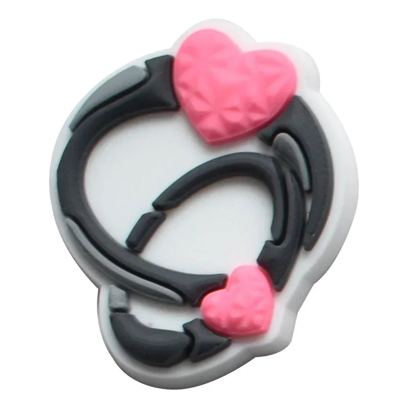 Shoe Charms for Crocs Accessories Angel Of Love Shoes Charm for Croc Decorations Pins Men Accessory Jeans Woman Clogs Clips Good Vibrations