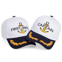 Unisex CAPTAIN/FIRST MATE Embroidery Baseball Caps Spring And Autumn Outdoor Adjustable Casual Hats Sunscreen Hat Good Vibrations