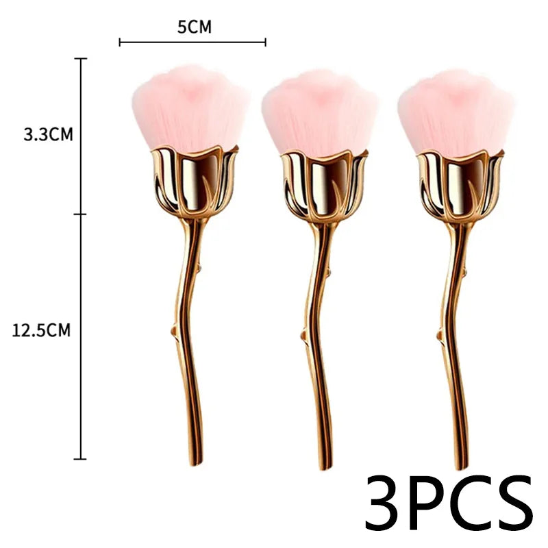 Rose-shaped Soft Brush For Manicure Nail Art Dust Brush Nail Dust Brush Gel Polish Dust Cleaning Nail Brushes Tool Nail Supplies Good Vibrations