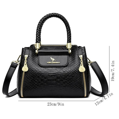 Fashion Crossbody Bags for Women Designer Ladies Purses and Handbags High-quality Soft Leather Women Shoulder Messenger Bags Sac Good Vibrations