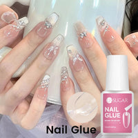 UR SUGAR 1/3/5PCS Quick Drying Nail Glue Super Strong Nail Rhinestones Glue for Acrylic Fake Tips Nail Gel Glue Manicure Tools Good Vibrations