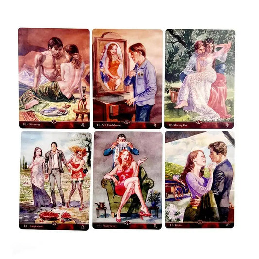 New Tarot Cards Oracles Deck Mysterious Divination Sexual Magic Tarot Deck House Party Cards Game Board Game Tarots Good Vibrations