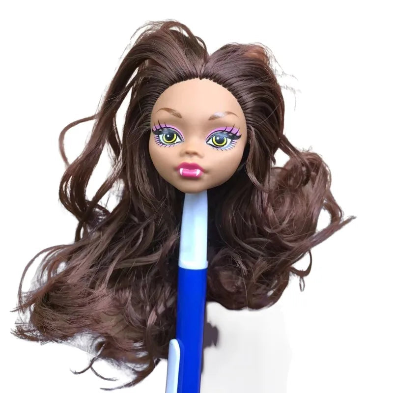 Monstering High Doll Toy Head No Hair Doll  Heads DIY Plants Hair Head Doll Bald Heads Original Rare Collection Head Toys Good Vibrations