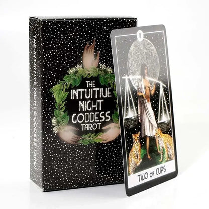 The Intuitive Night Goddess Tarot Cards A 78 Deck Oracle English Visions Divination Edition Borad Playing Games Board Game Good Vibrations