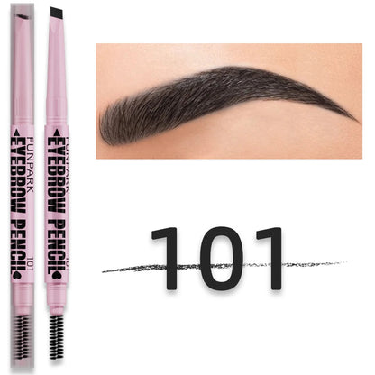 2 in 1 Professional Eyebrow Pencil Eye Makeup for Women 5 Colors Waterproof Long Lasting Eyebrow Brush Eye Brow Pen Cosmetic Gif Good Vibrations