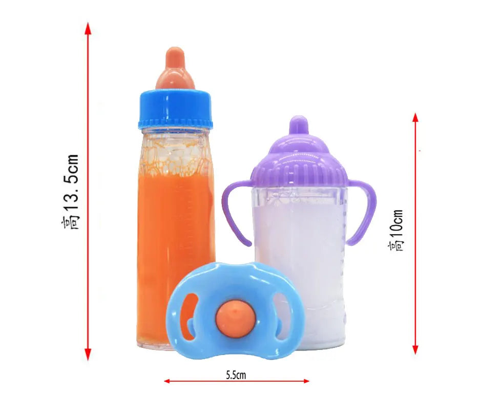 Baby Disappearing Doll Feeding Set Wear For Reborn Baby Doll, Multiple Baby Doll Accessories, Children Best Birthday Gift. Good Vibrations