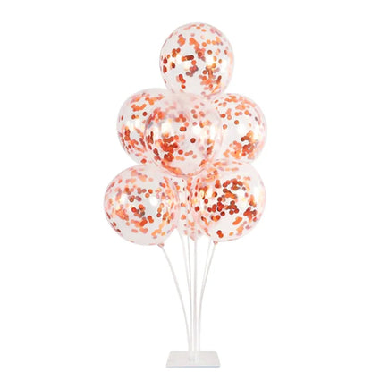 1/2/4/6Set Balloons Stand Wedding Table Balloon Holder Column Birthday Party Decor Kids Baby Shower Confetti Ballons Support Good Vibrations