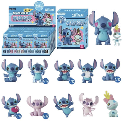 JANDOOM Disney Toy Story Zootopia Stitch Pooh Bear Mickey Mouse Action Figure Blind box Rice Grain Doll Anime Model Toys Gifts Good Vibrations
