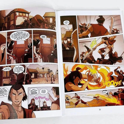 Avatar:The Last Airbender Season 1 Nine books + Season 2 Nine books English book American comics Action comedy fantasy story Good Vibrations