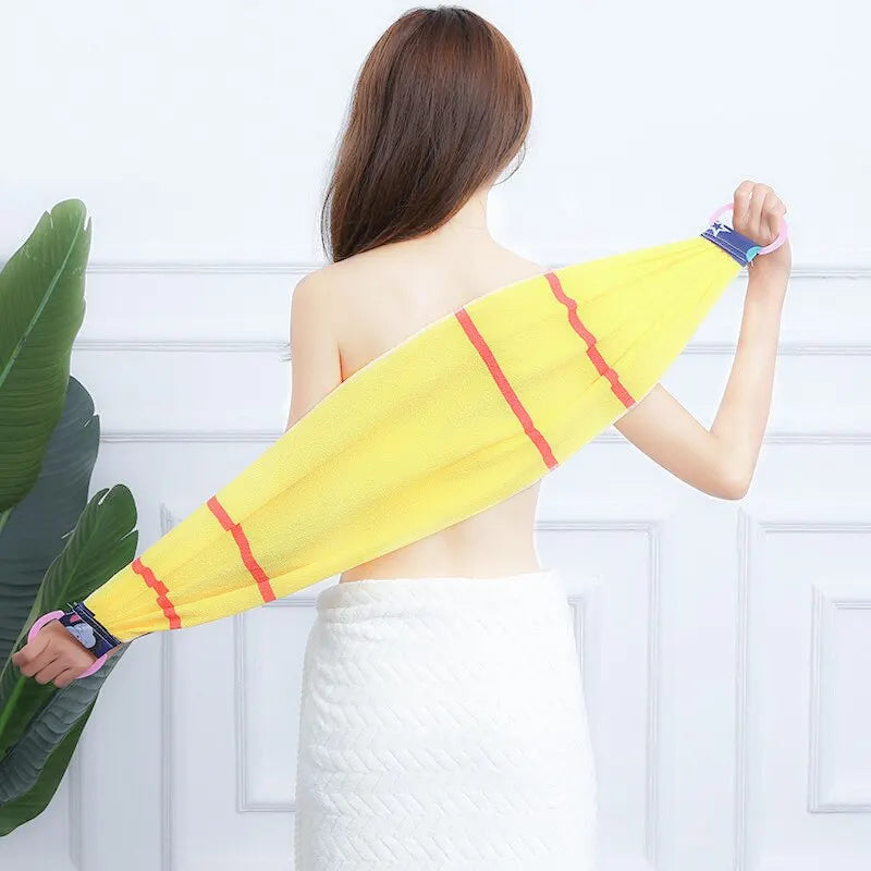 Bath Washers A Long Back Pulled Stripping and Scrubbing Bath Towel for Rubbing Wash and Rub Dirt Good Vibrations