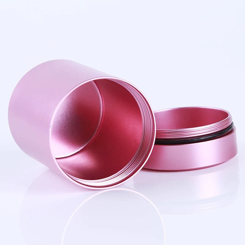 New Airtight Smell Proof Container Quality Stainless Steel Mini Tea Cans Herb Stash Jar Tea Coffee Storage Box Tea Caddies Box Good Vibrations Adult Super Store