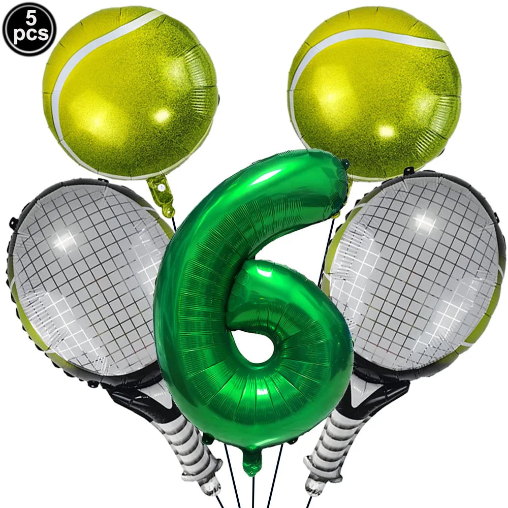 Tennis Party Supplies Paper Plate Napkin Cup Tableware for Boys Baby Shower Tennis Ball Sports Themed Party Birthday Decoration Good Vibrations