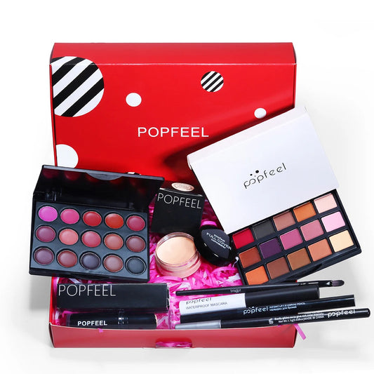 Makeup Gift Set for Girl, Eyeshadow Palette Liquid Foundation Lip Gloss Etc,Makeup Set for Women & Makeup Beginners, Travel SET Good Vibrations