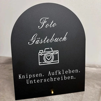 Wedding Photo Guestbook Acrylic Sign Showcases photo guestbook SNAP IT. STICK IT. SIGN IT. for Weddings Events Parties Good Vibrations
