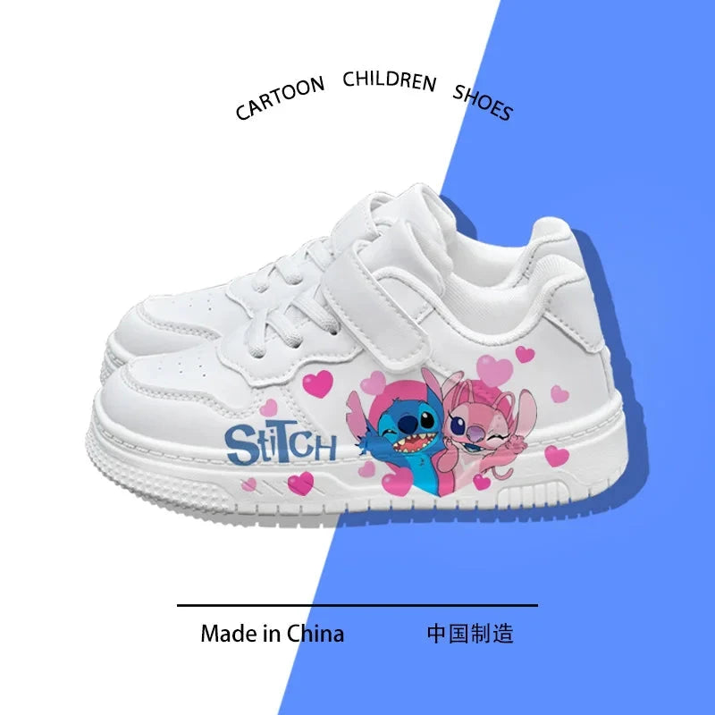 children's stitch sneakers girls boys shoes Casual basketball Kid Running Fashion Sports 7 and 18 year old girls Shoes Gift Good Vibrations