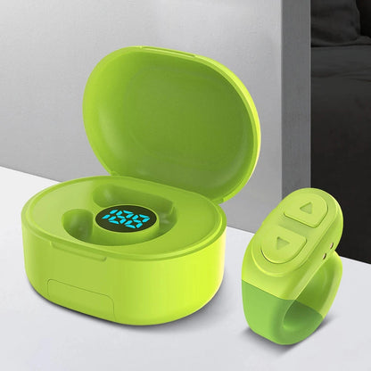 For TikTok Scrolling Ring Remote Page Turner Clicker Kindle App For TIK Tok Ring with Stand Bluetooth-Compatible for IPhone Ipad Good Vibrations