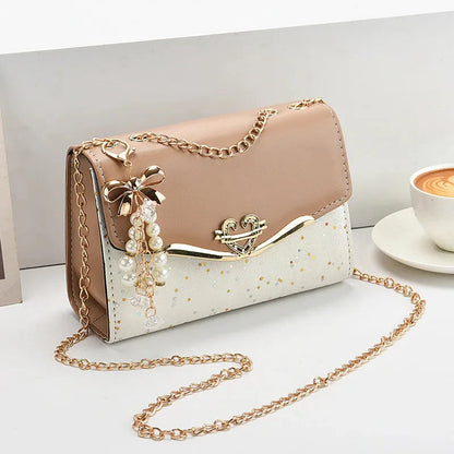 Crossbody women's bag with pendant chain Korean version ins fashion and versatile premium shoulder bag Good Vibrations